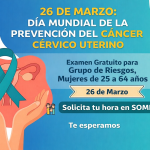 ¡Tu salud no puede esperar! Hoy 26 de marzo, conmemoramos el Día Mundial de la Prevención del Cáncer Cérvico uterino. 🌸